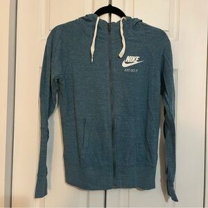 Vintage Nike Teal Full-Zip Hoodie